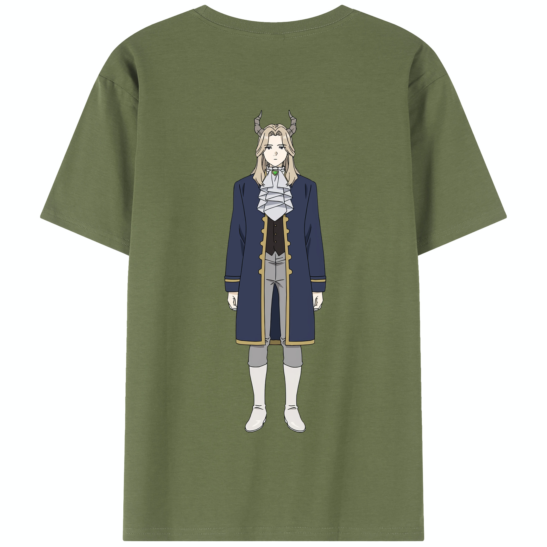 （画像用） 葬送のフリーレン Frieren 綿100％半袖Tシャツ（背面プリント）